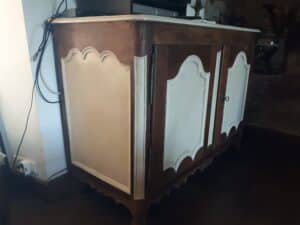 Buffet deux portes, après les travaux