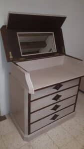 Coiffeuse Napoléon III, après travaux