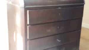 Coiffeuse Napoléon III, avant travaux