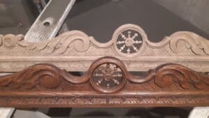 Lit breton, comparaison avant/après gommage